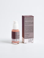 
Hand applying Suvera Botox-Like Peptide Serum to clean, mature skin for elasticity