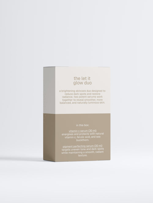 Skincare product packaging box on a white background