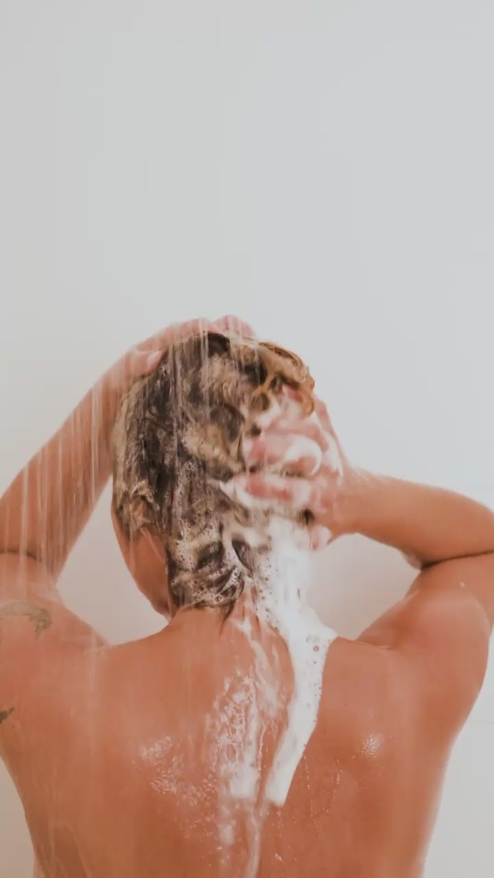 Colour Care Shampoo, Peachy Grapefruit Zest showering hair Suvera 100% Natural Self Care