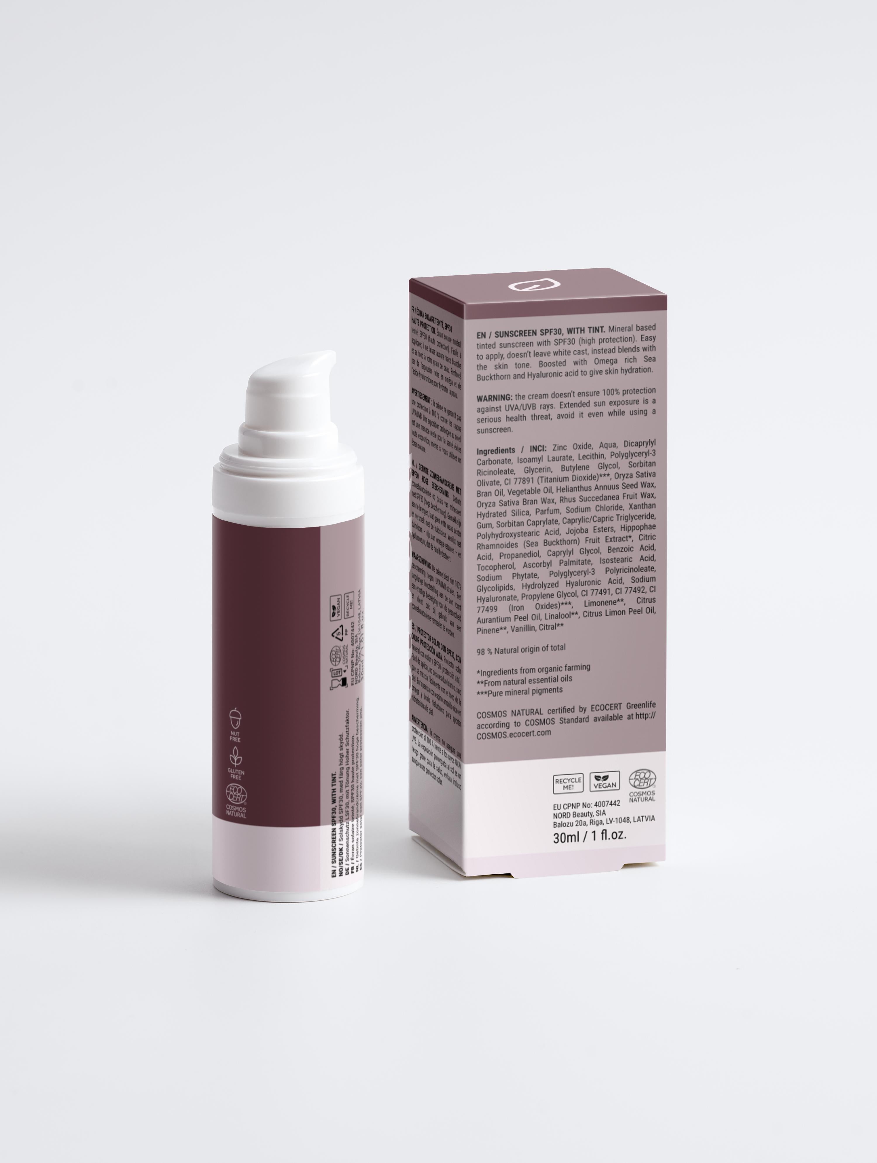 Natural Zinc Oxide Sunscreen with Tint by Suvera